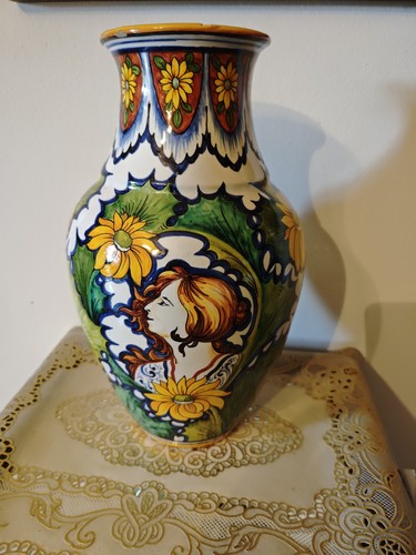 Vaso ceramica maiolica - vaso,