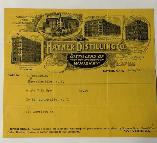 1905 hayner distilling - distilling, co