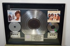 PREMIO VENDITE CERTIFICATO RIAA WHITNEY HOUSTON La moglie del predicatore 2M copie Vendite
