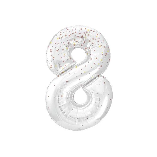 Palloncino foil numero - numero, 8
