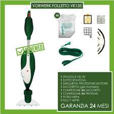 ASPIRAPOLVERE USATO RICONDIZIONATO VORWERK FOLLETTO KOBOLD 135 HD 35 COMPATIBILE