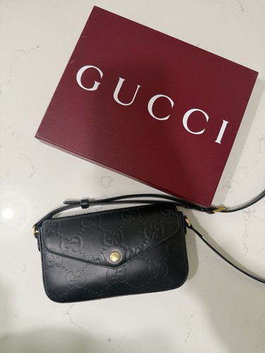 Borsa tracolla gucci logo - a,