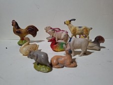 Lotto di Antichi animali per presepe in plastica