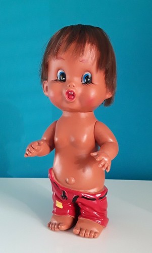 Bambola gomma vintage - bambola, gomma,