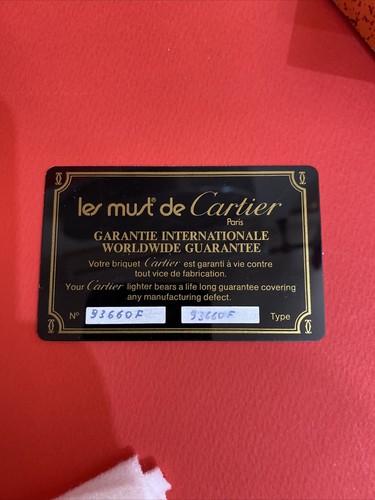 Cartier card garanzia - cartier, come