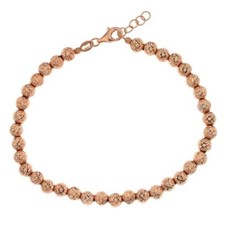 Bracciale oro rosa 18 kt sfere