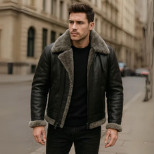 Giubbotto uomo pelle shearling