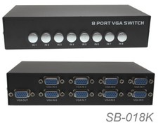 Compact 8-Way VGA (HD15) Push