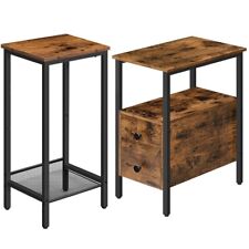 HOOBRO Tavolino Alto Stretto Comodino Telefono Tavolo Soggiorno