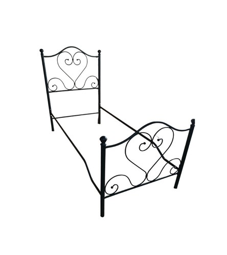 Letto singolo papavero ferro - letto,