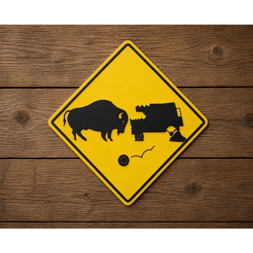 Buffalo collision warning road - buffalo,