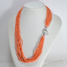 COLLANA  PALLINI CORALLO ROSA