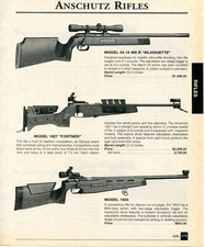 2001 Stampa Pubblicità di Fucile Anschutz Modello 54.18 MS R, 1827 Fortner, 1903, 1451, 2013
