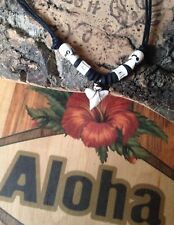 Collanina CIONDOLO con vero DENTE SQUALO Surfista Usa HAWAIIAN COLLECTION 2025