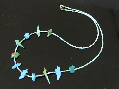 Collana fetish turchese zuni - fetish,