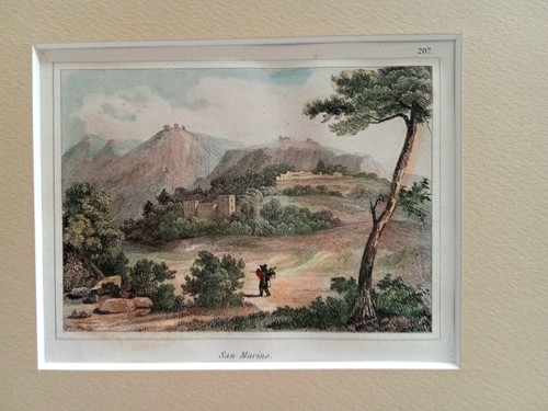 Antica stampa san - san, marino