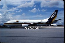 N75356 : Boeing 737 : TACA International Airlines : 35mm slide 72d kodak 1989