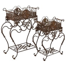 Coppia posa di fioriere aiuola