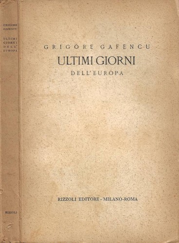 Ultimi giorni dell europa - giorni, dell'europa