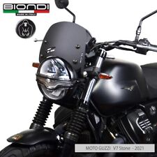 BIONDI PARABREZZA SPORT CUPOLINO BASSO NERO OPACO MOTO GUZZI V7 III 2017-2020