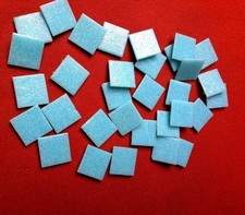 30 mattoncini mosaico 20x20 mm BISAZZA mosaico in vetro serie Vetricolor - azzurro