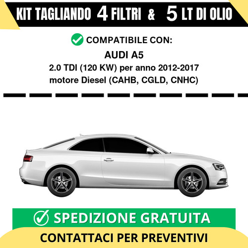 Tagliando per audi 0 tdi - audi, a5