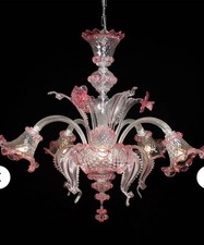 lampadario in vetro di Boemia