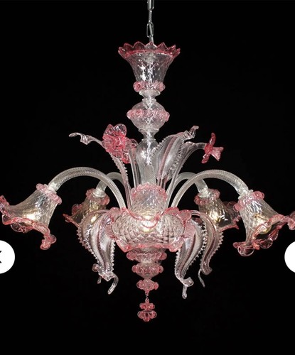 Lampadario vetro boemia - lampadario,