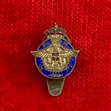 Distintivo Reale Federazione Moto Italia smaltato d'epoca St. Fiorentini 1930 ca