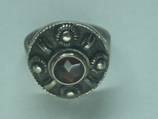 Anello In Granato 835 Argento