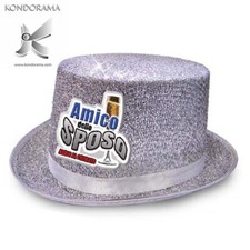 Cappello cilindro glitter