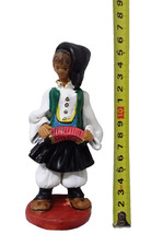 Arte Sarda OMETTO CERAMICA ARTIGIANALE COSTUME SARDO FISARMONICA 15X7  R.CARBONI