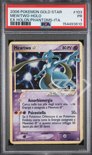 Pokémon card mewtwo gold - pokémon,