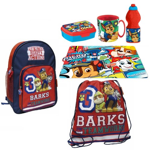 Set zainetto scuola paw - paw, patrol