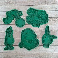 Grinch Natale - Cookies Cutter - Tagliabiscotti - Stampo per biscotti e pdz