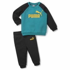  Tuta per Neonati Puma Minicat Essentials Nero Azzurro Taglia:4-6 mesi