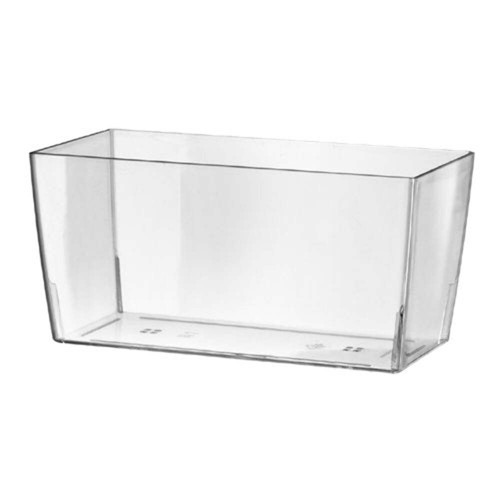 Vaso rettangolare trasparente
