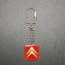 Portachiavi Citroen smalti rossi e oro vintage