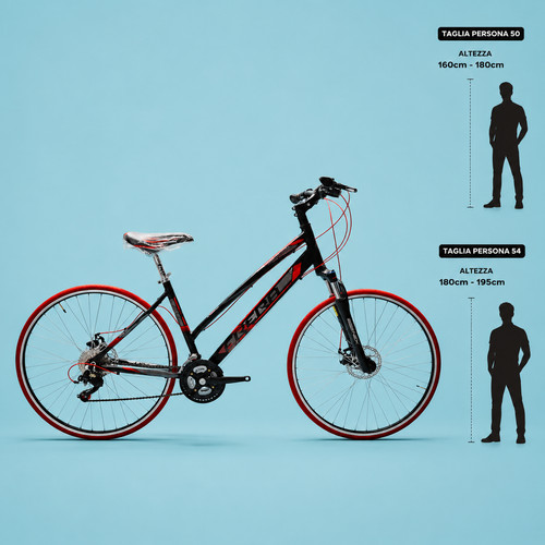 Bici ibrida donna nero - bici,