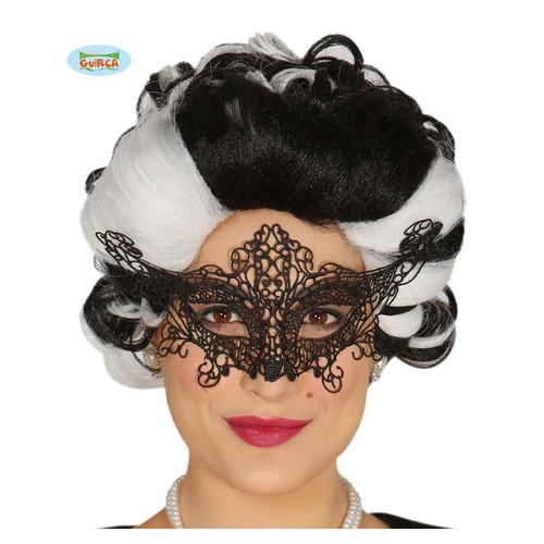 Maschera nera pizzo dama - pizzo,