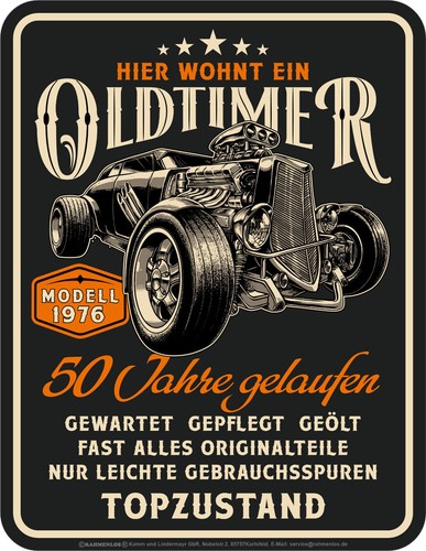Geburtstag schild oldtimer - 50.geburtstag-schild,
