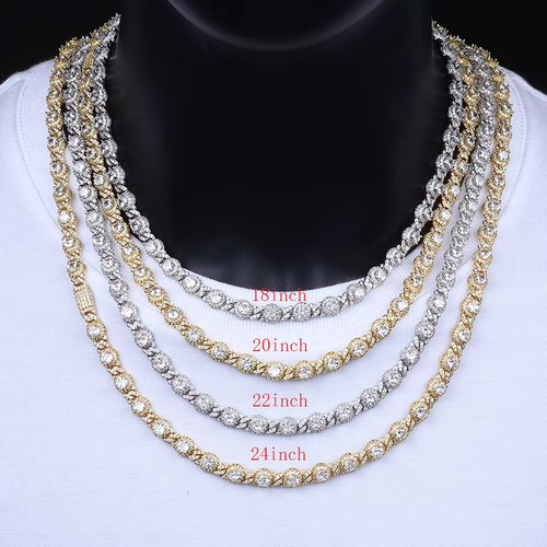 Collana catena maglia - , cubana