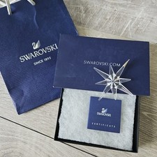 Swarovski Crystal 1995 annuale fiocco di neve stella di Natale ornamento solo vintage