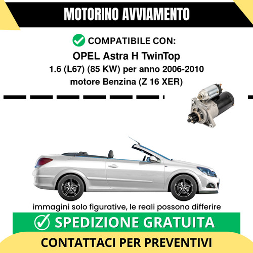 Motorino avviamento opel astra - motorino,