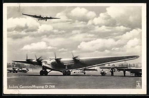 Cartolina junkers aereo - cartolina,