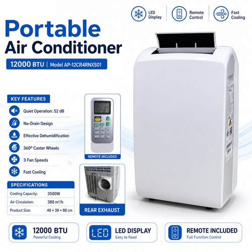 Climatizzatore mobile 12000 - mobile,,