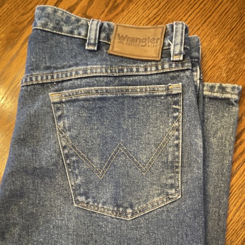 Jeans uomo wrangler blu dritto - jeans,