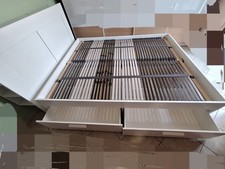 letto matrimoniale Ikea Brimnes con Cassettoni ,testiera E Rete A Doghe Annessa