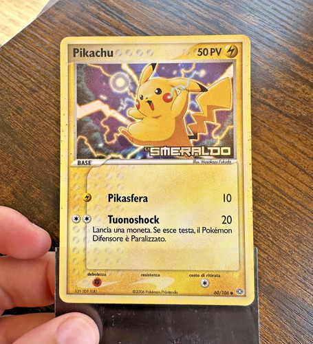 Pikachu 106 ex smeraldo - pikachu,