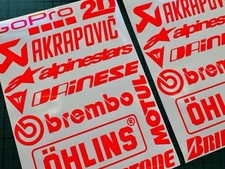 Kit Adesivi Race Sponsor Rosso